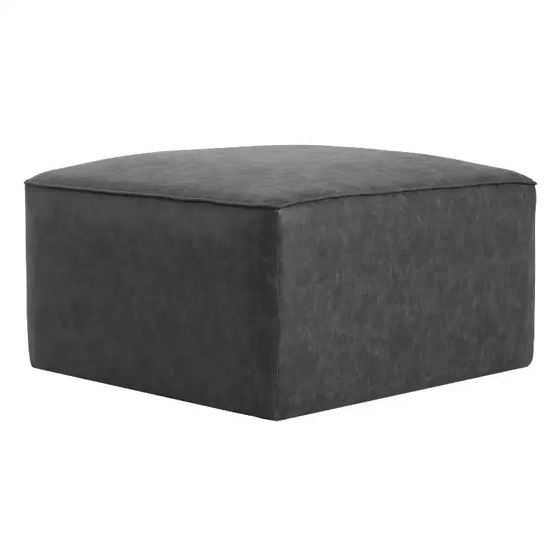 Pouf quadrato moderno, versatile e imbottito per interni