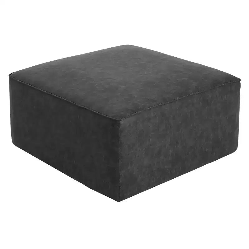 Pouf quadrato moderno, versatile e imbottito per interni