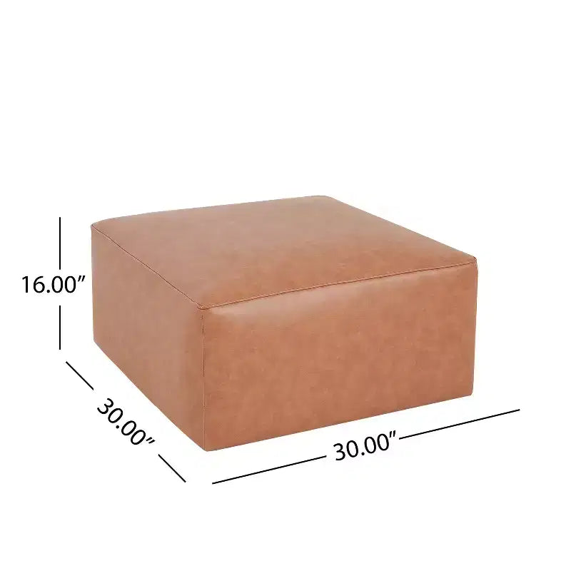 Pouf quadrato moderno, versatile e imbottito per interni