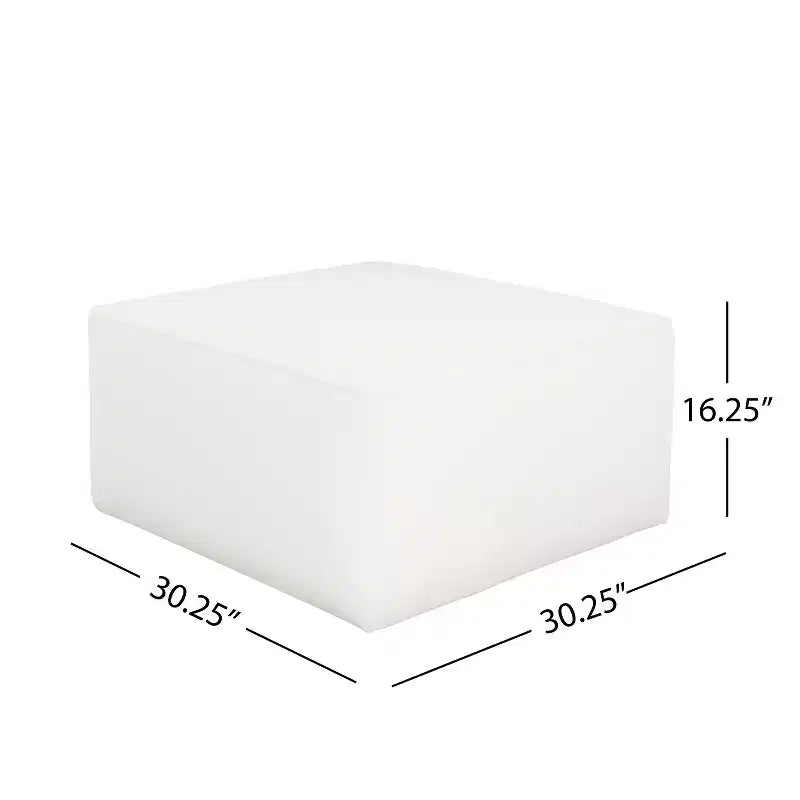 Pouf quadrato moderno, versatile e imbottito per interni