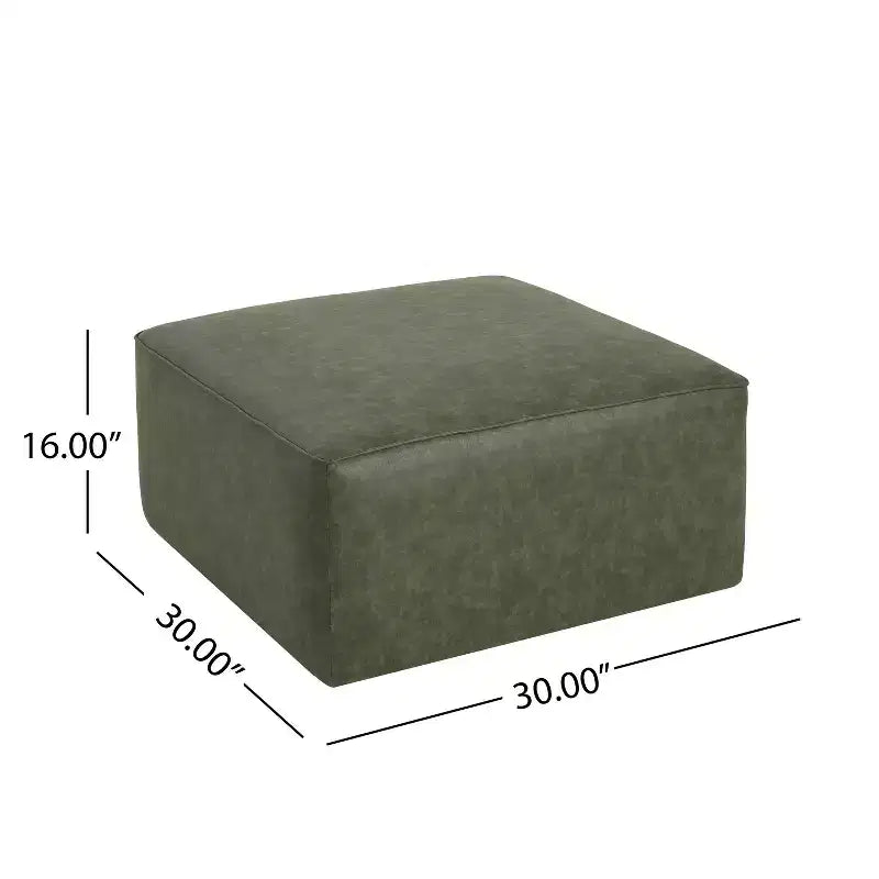 Pouf quadrato moderno, versatile e imbottito per interni