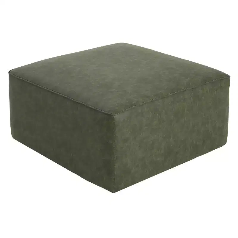 Pouf quadrato moderno, versatile e imbottito per interni