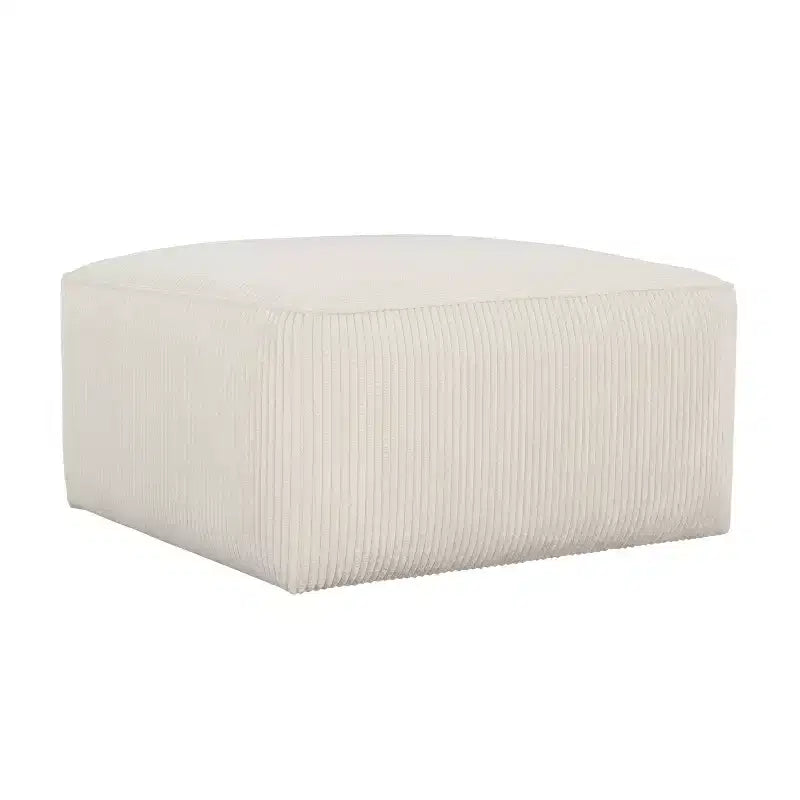 Pouf quadrato moderno, versatile e imbottito per interni