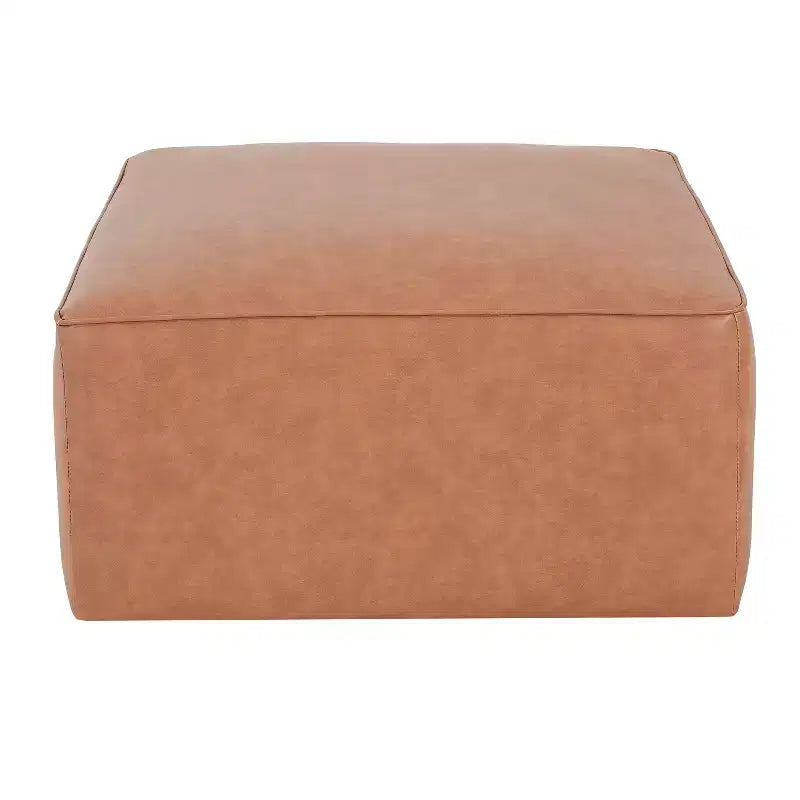 Pouf quadrato moderno, versatile e imbottito per interni