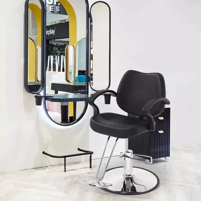 Silla de barbero y peluquería con bomba hidráulica y giro de 360 grados