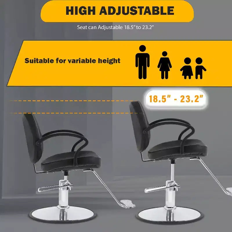 Silla de barbero y peluquería con bomba hidráulica y giro de 360 grados