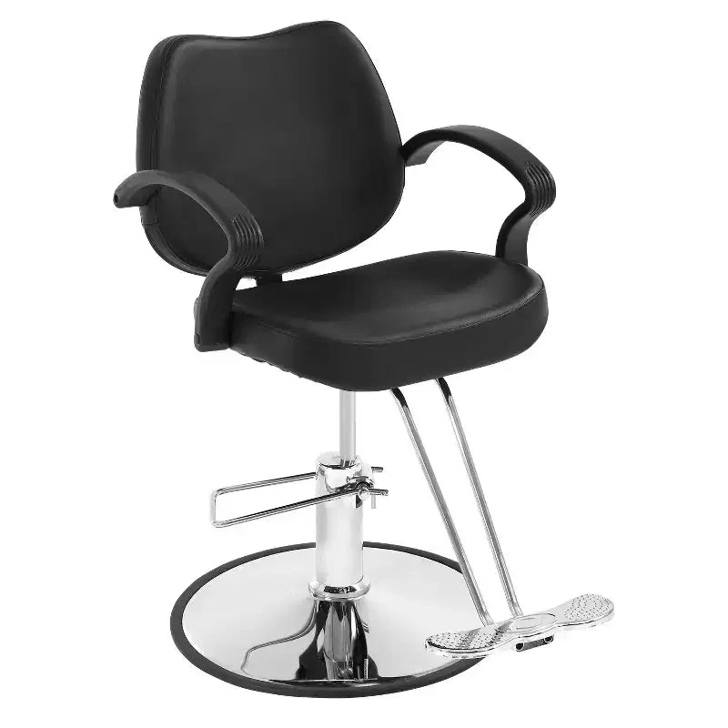 Fotel barberski, fotel fryzjerski z pompą hydrauliczną i obrotem o 360 stopni