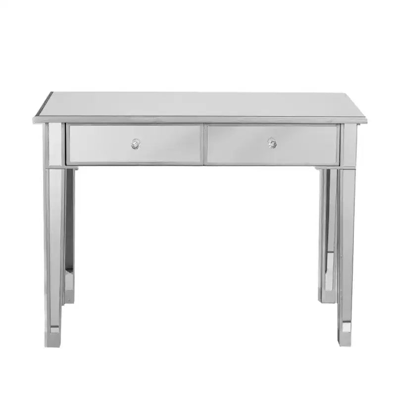 Mirage Mirrored 2-Drawer Console Table - Silver - SEI