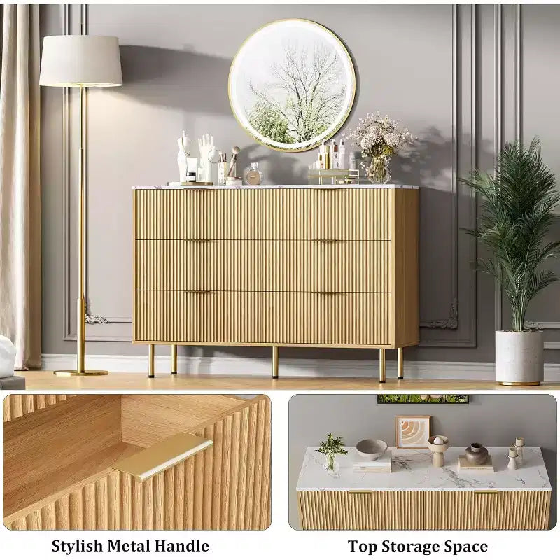 Cassettiera per camera da letto, cassettiera moderna a 6 cassetti, organizer in legno con cassetti per camera da letto, soggiorno, corridoio e ingresso