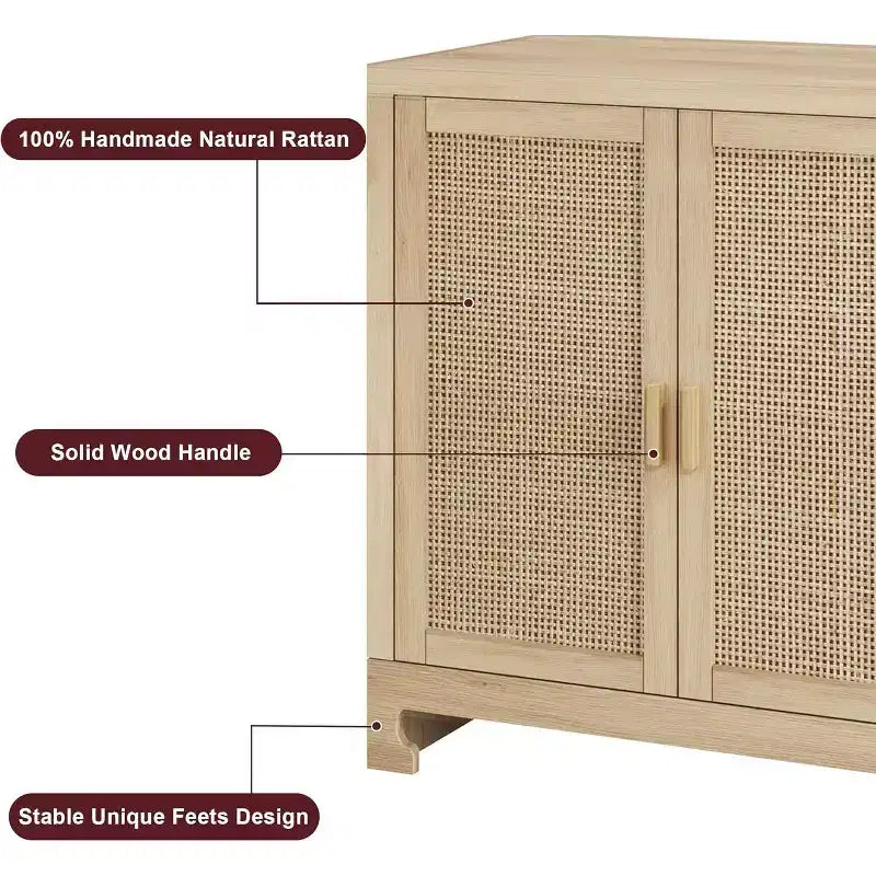 Mobile contenitore moderno in rattan