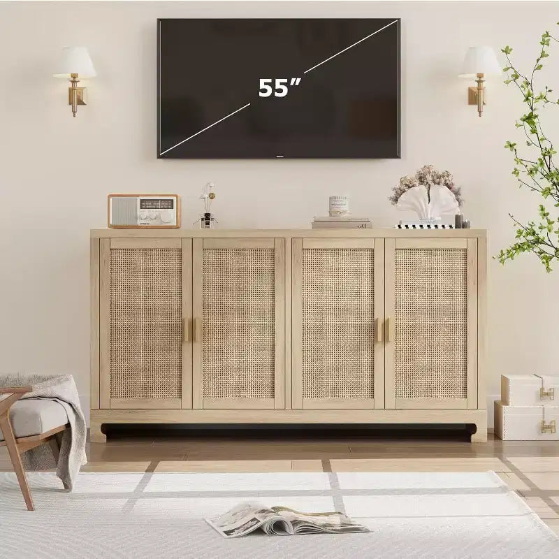 Mobile contenitore moderno in rattan