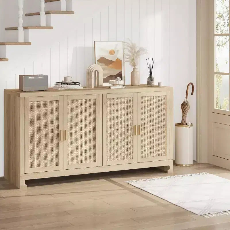 Mobile contenitore moderno in rattan