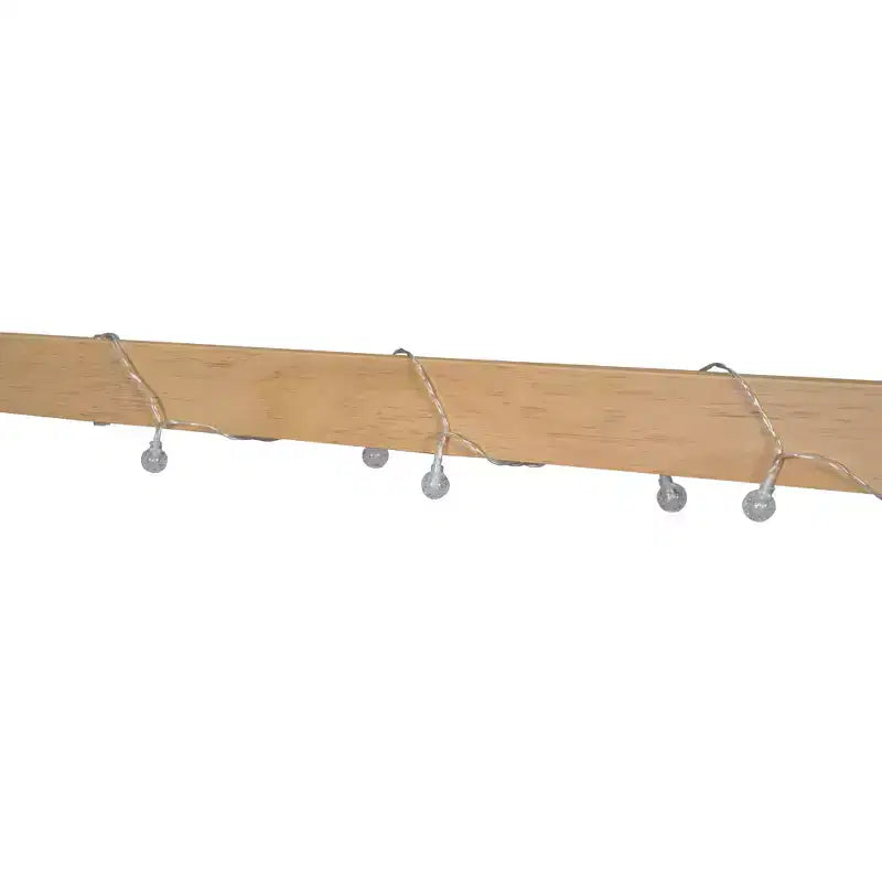 Cama de madera tamaño Full con forma de casita, ventana y valla