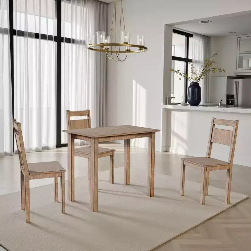 Mesa de comedor de altura de bar | superficie rectangular de 48 | madera de caoba