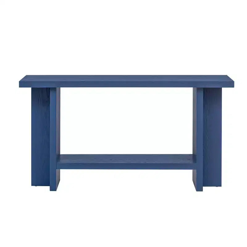 Mesas consola para la entrada, mesa consola grande de madera detrás del sofá, mesas consola para sofá con patas de diseño en forma de T para la sala y el recibidor