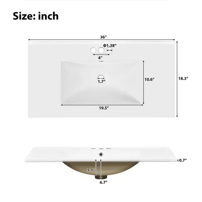 Set mobile bagno da 72 con doppio lavabo, mobile bagno con lavabi integrati, ante a chiusura rallentata e ripiano regolabile, color espresso