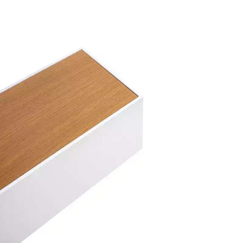 Estante flotante de arce y blanco de 23.6, soporte de pared de madera con herrajes invisibles, perfecto para decorar el baño, dormitorio o cocina, o exhibir libros y plantas; fácil de instalar.